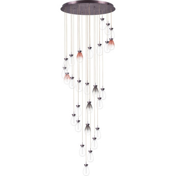 Люстра LIGHTSTAR COLORE 805289 LED 28х4W LM 3000K золото/мультиколор