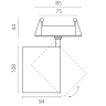 Светильник встраиваемый LIGHTSTAR ALTA BASE A5437RS